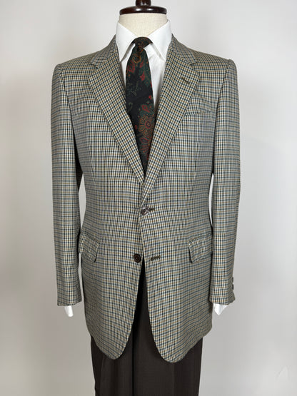 Giacca D’Avenza anni ‘80 check lana cashmere e seta - tg. 48