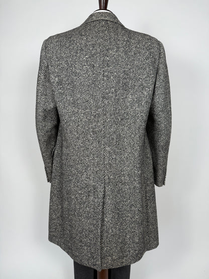 Cappotto anni ‘70 in tweed sale e pepe - tg. 56-60