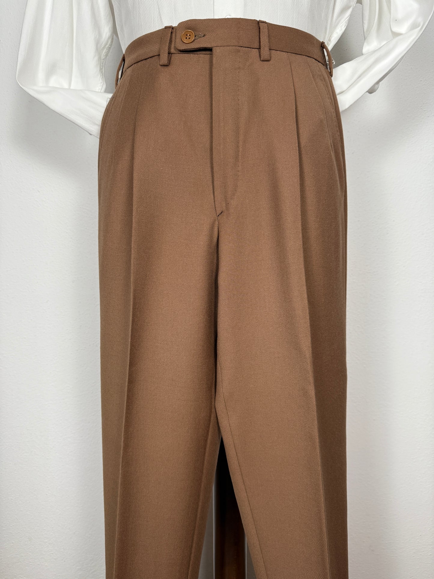 Completo 3 pezzi Marzotto anni ‘70/'80 color cammello (NOS) - tg. 42