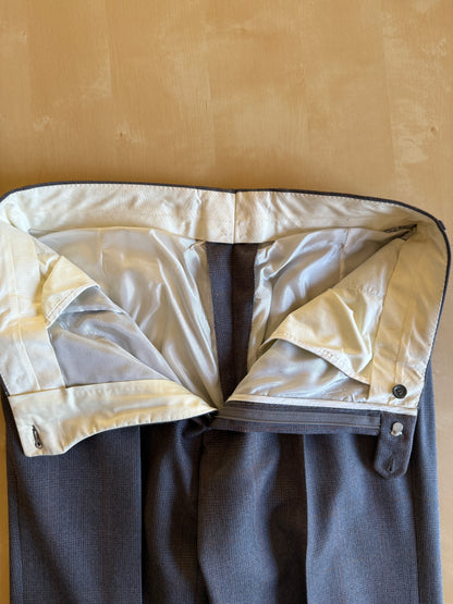 Completo doppiopetto anni ‘70/‘80 flanella principe di Galles (NOS) - tg. 48