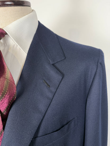 Giacca sartoriale in flanella blu - tg. 54/56 drop basso