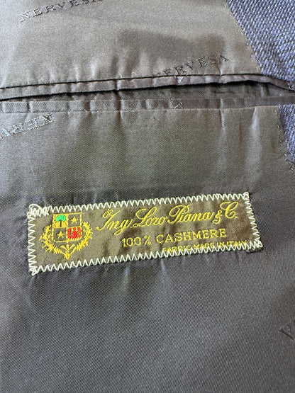 Blazer sartoriale 100% cashmere principe di Galles tessuto Loro Piana - tg. 50/52