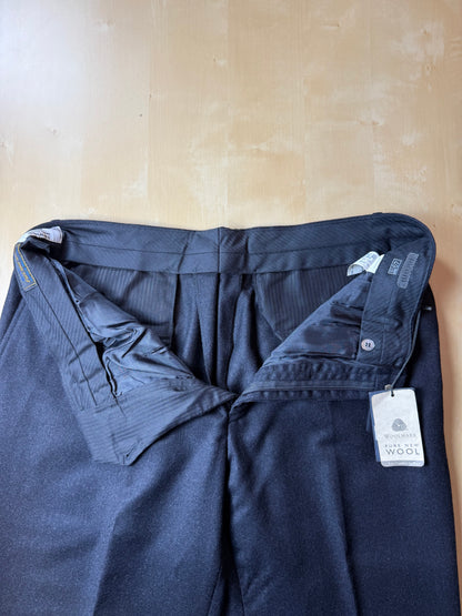 Pantaloni in flanella antracite anni '90 (NOS) - tg. 54
