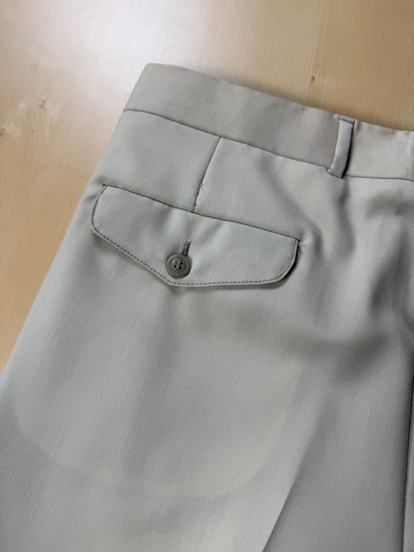 Pantaloni fresco lana bianco avorio anni '80 (NOS) - tg. 50