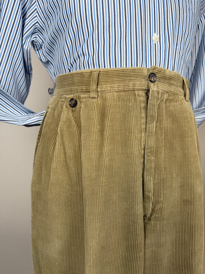 Pantaloni in velluto a coste beige - tg. 46/48