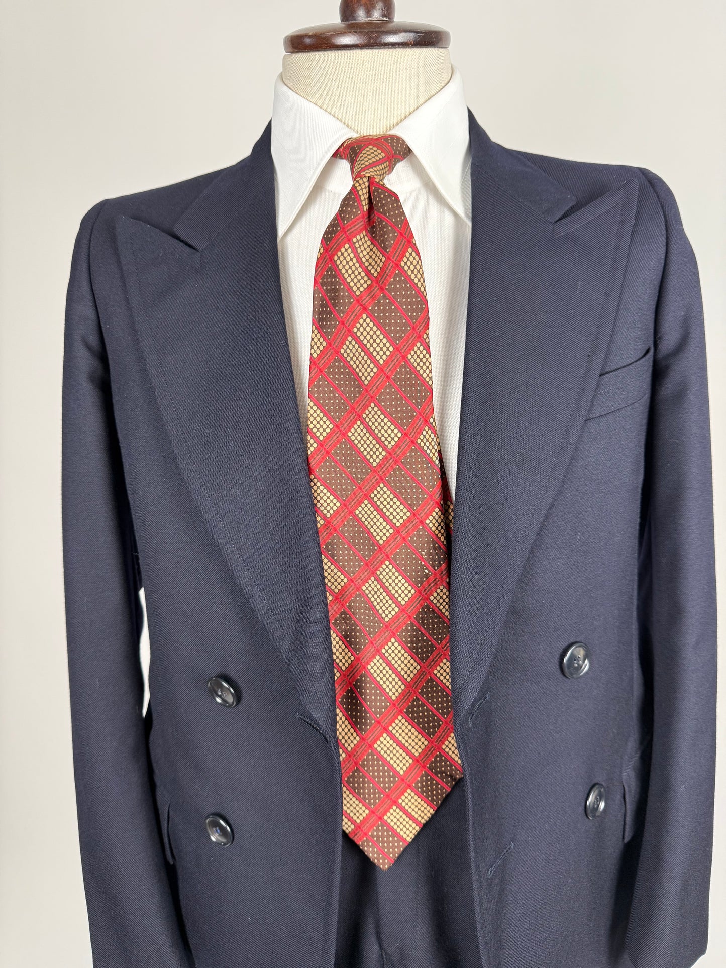 Cravatta Yves Saint Laurent anni ‘70 fantasia geometrica