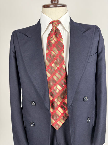 Cravatta Yves Saint Laurent anni ‘70 fantasia geometrica