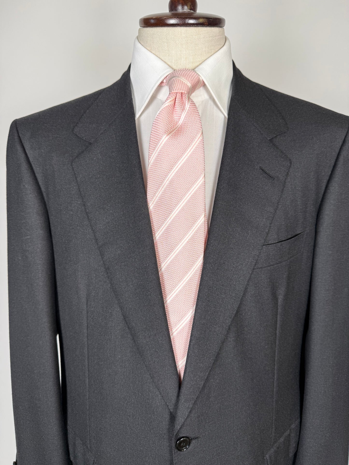 Completo Brioni flanella pettinata antracite - tg. 52