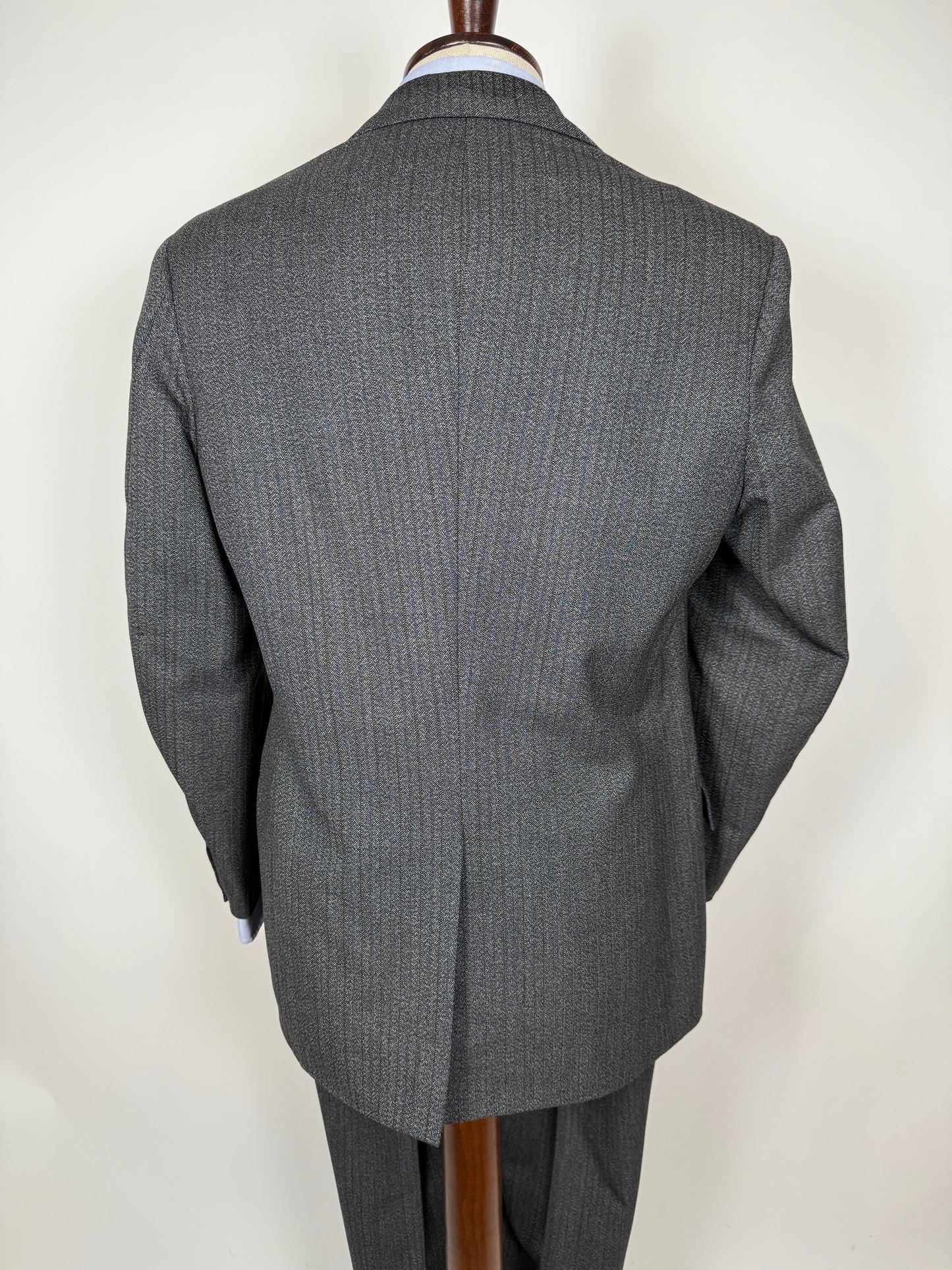 Completo sartoriale anni ‘60 grigio sale pepe - tg. 50/52