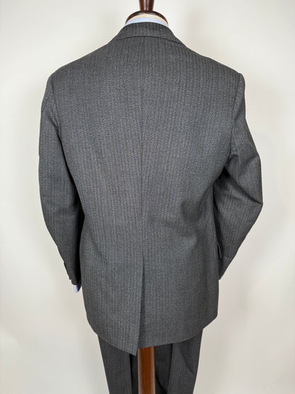 Completo sartoriale anni ‘60 grigio sale pepe - tg. 50/52