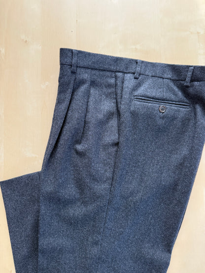 Pantaloni anni ‘80 flanella grigio antracite - tg. 50