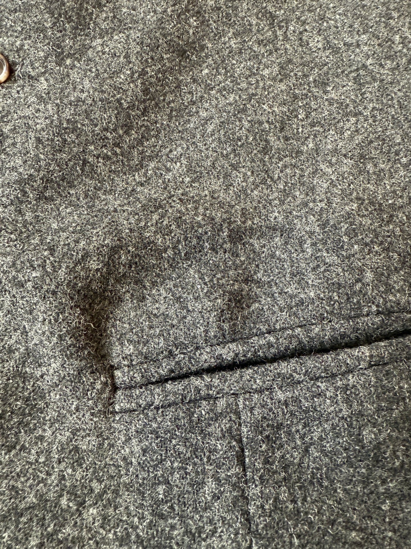 Panciotto sartoriale in tweed grigio antracite