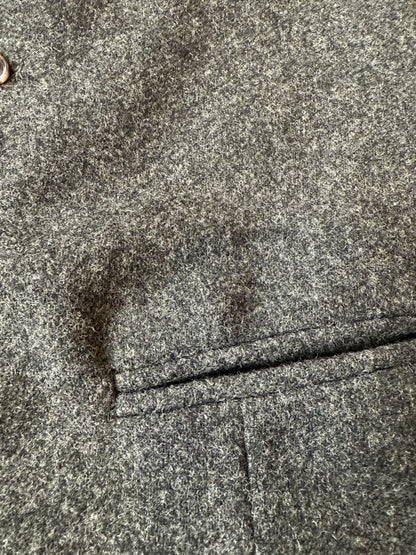 Panciotto sartoriale in tweed grigio antracite