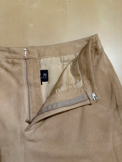 Gonna Ralph Lauren anni ‘70/‘80 in pelle scamosciata - tg. S/M