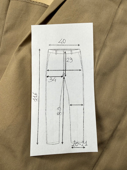 Pantaloni in cotone beige (NOS) - tg. 46
