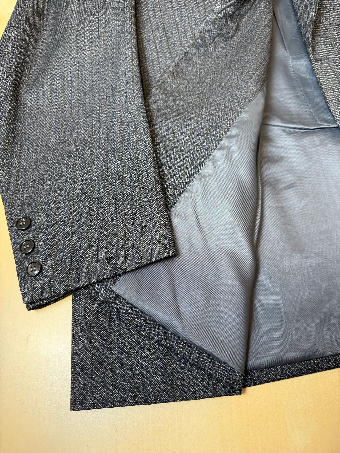 Completo sartoriale anni ‘60 grigio sale pepe - tg. 50/52