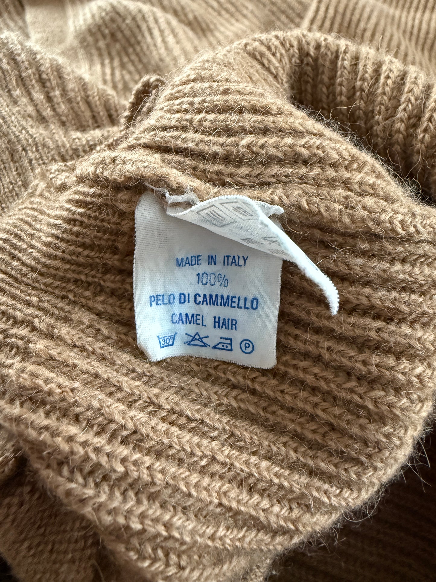 Cardigan costa inglese 100% cammello - M/L