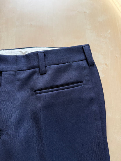 Completo doppiopetto anni ‘60/‘70 flanella blu - tg. 44
