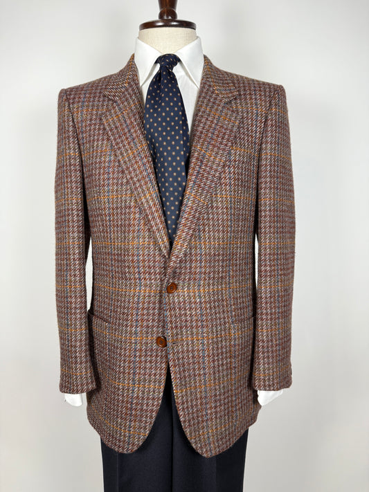 Giacca anni ‘80 in Harris Tweed shepherd’s check - tg. 48