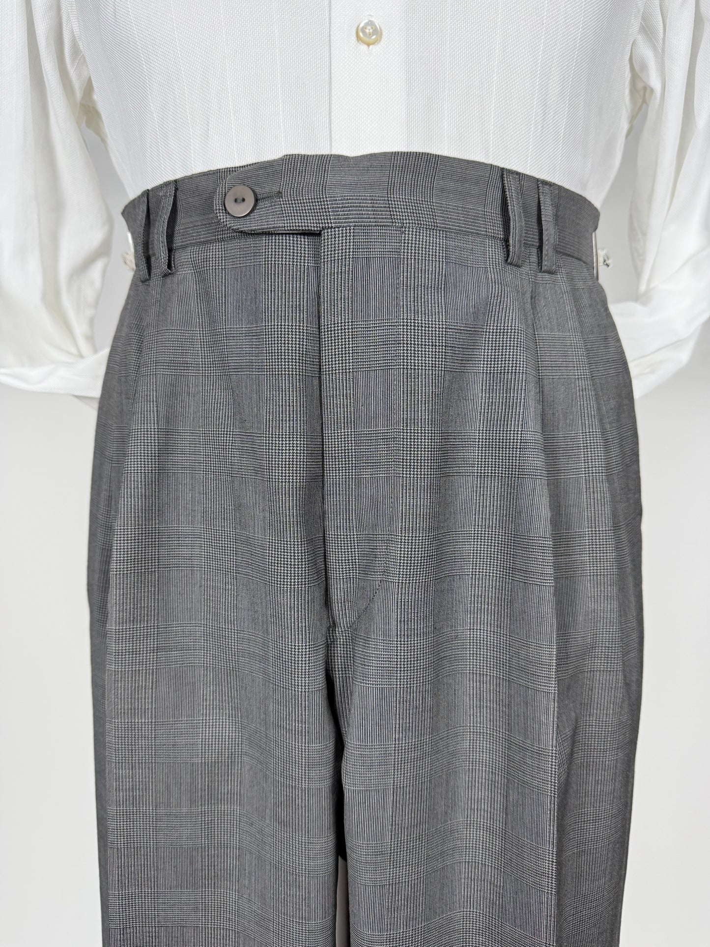 Pantaloni fresco lana principe di Galles anni '80 (NOS) - tg. 46/48