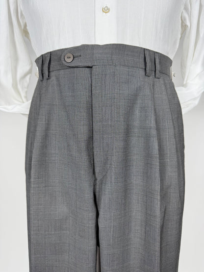 Pantaloni fresco lana principe di Galles anni '80 (NOS) - tg. 46/48