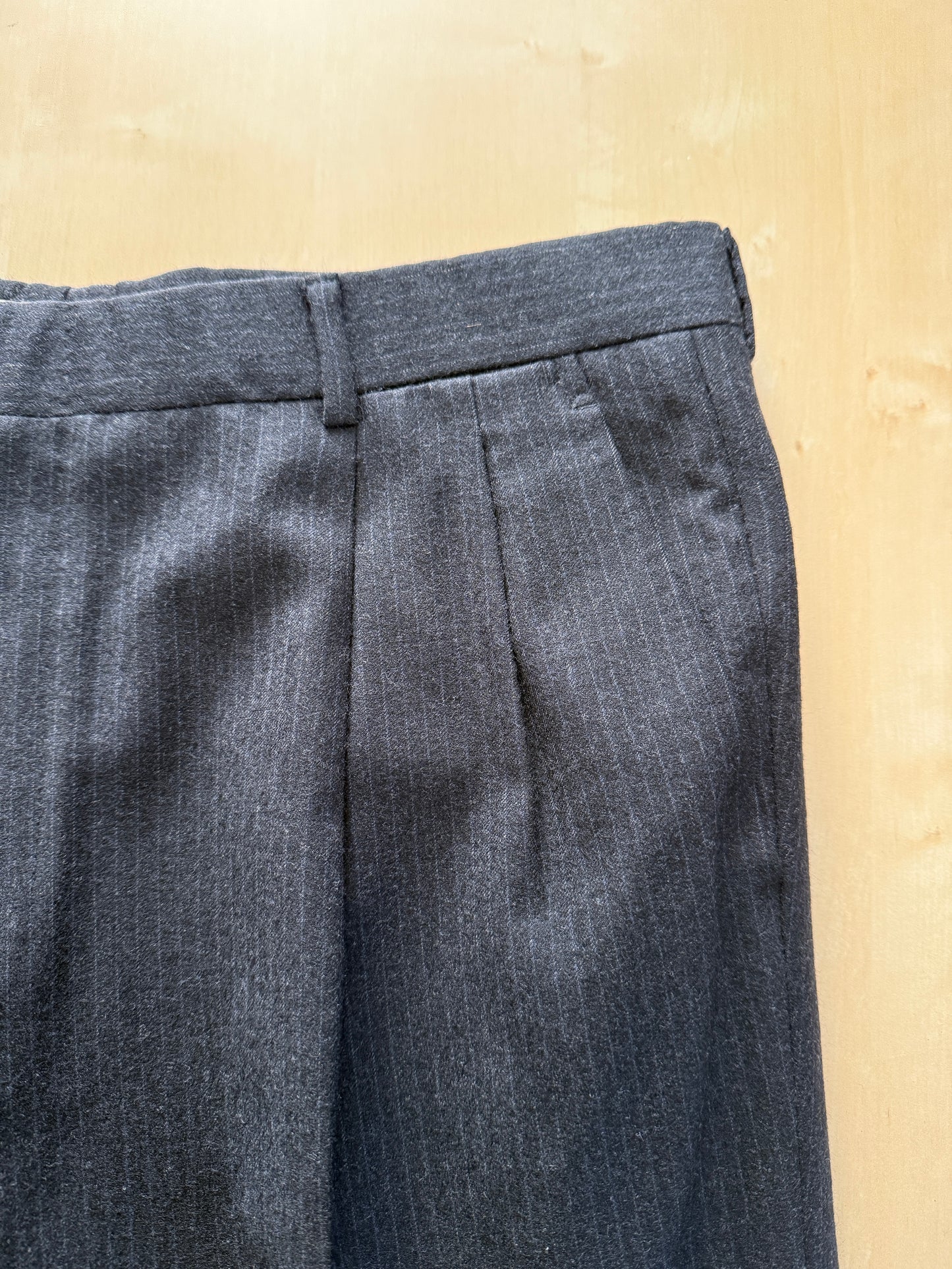 Completo Burberry flanella grigio antracite gessato - tg. 50