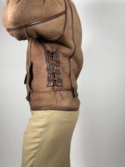 Chiodo in shearling Emporio Armani anni ‘80 - M