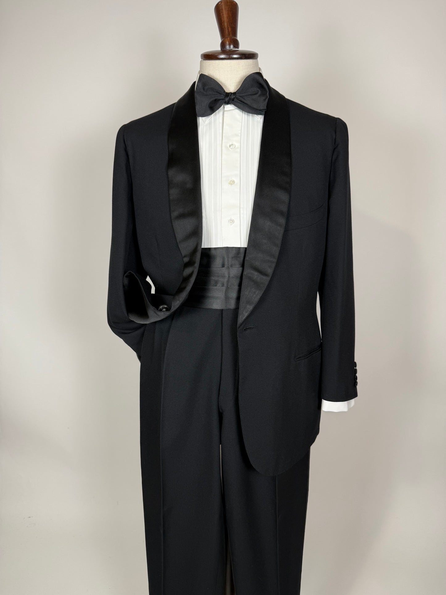 Smoking sartoriale anni ‘50 revers a scialle - tg. 48/50