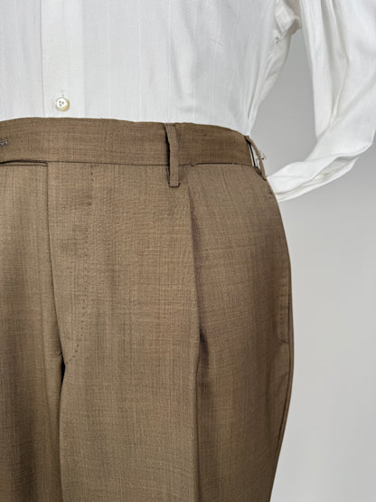 Pantaloni Rota fresco lana marrone tabacco - tg. 50