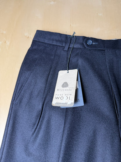 Pantaloni flanella blu notte (NOS) - tg. 44/46