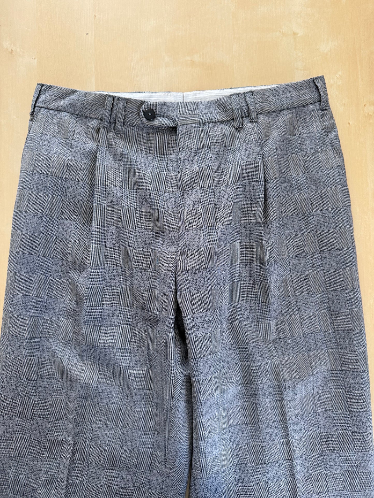Pantaloni fresco lana principe di Galles anni '80 (NOS) - tg. 48