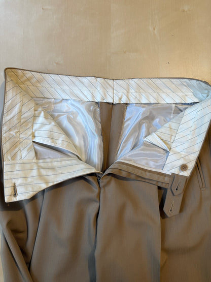 Completo doppiopetto Forall anni '70/'80 in twill beige (NOS) - tg.48