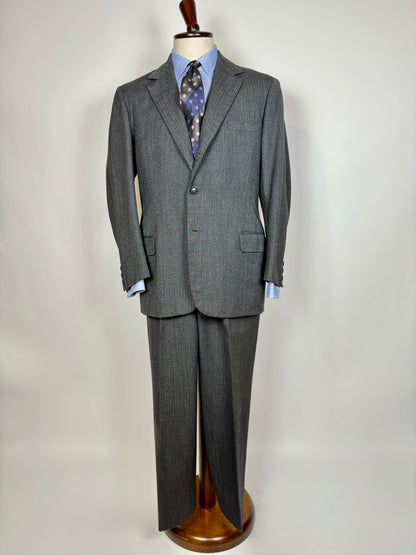 Completo sartoriale anni ‘60 grigio sale pepe - tg. 50/52