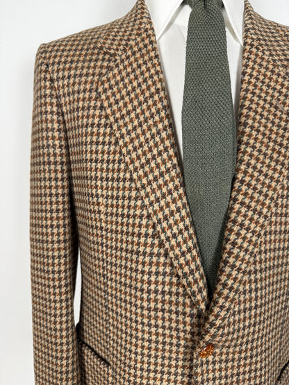 Giacca Yves Saint Laurent anni ‘70 in tweed pied-de-poule - tg. 48