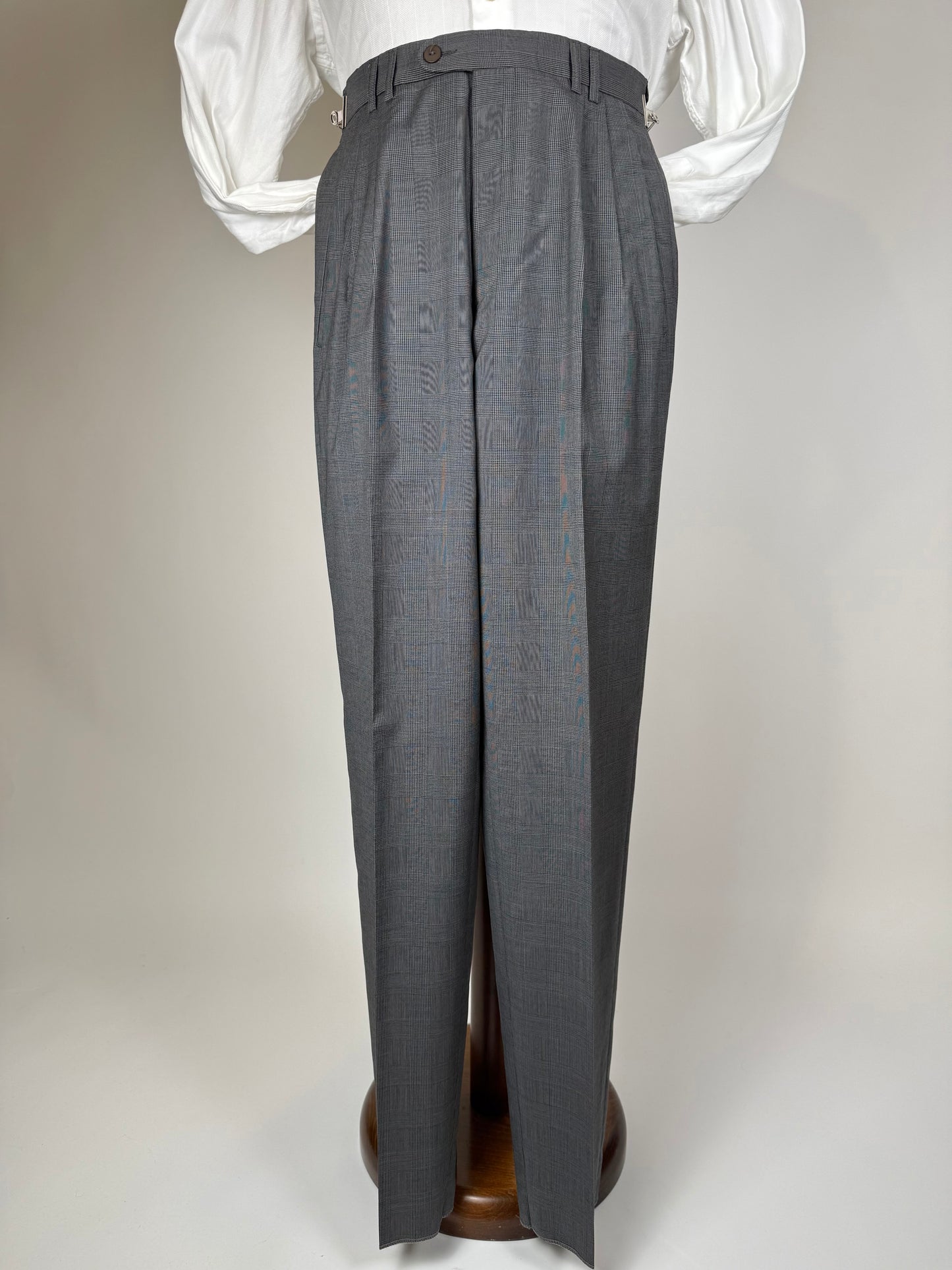 Pantaloni fresco lana principe di Galles anni '80 NOS - tg. 44/46