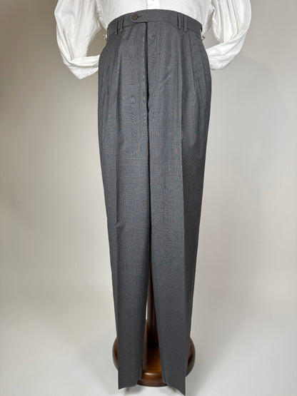 Pantaloni fresco lana principe di Galles anni '80 NOS - tg. 44/46