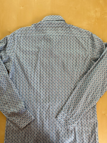 Camicia Etro fantasia geometrica - S/M collo 39