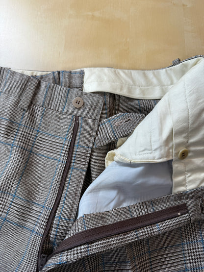 Pantaloni sartoriali anni ‘70 flanella principe di Galles - tg. 48