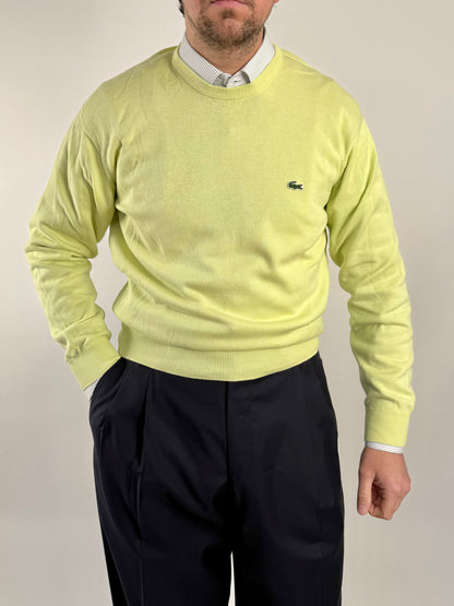 Pullover Lacoste giallo 100% cotone - M