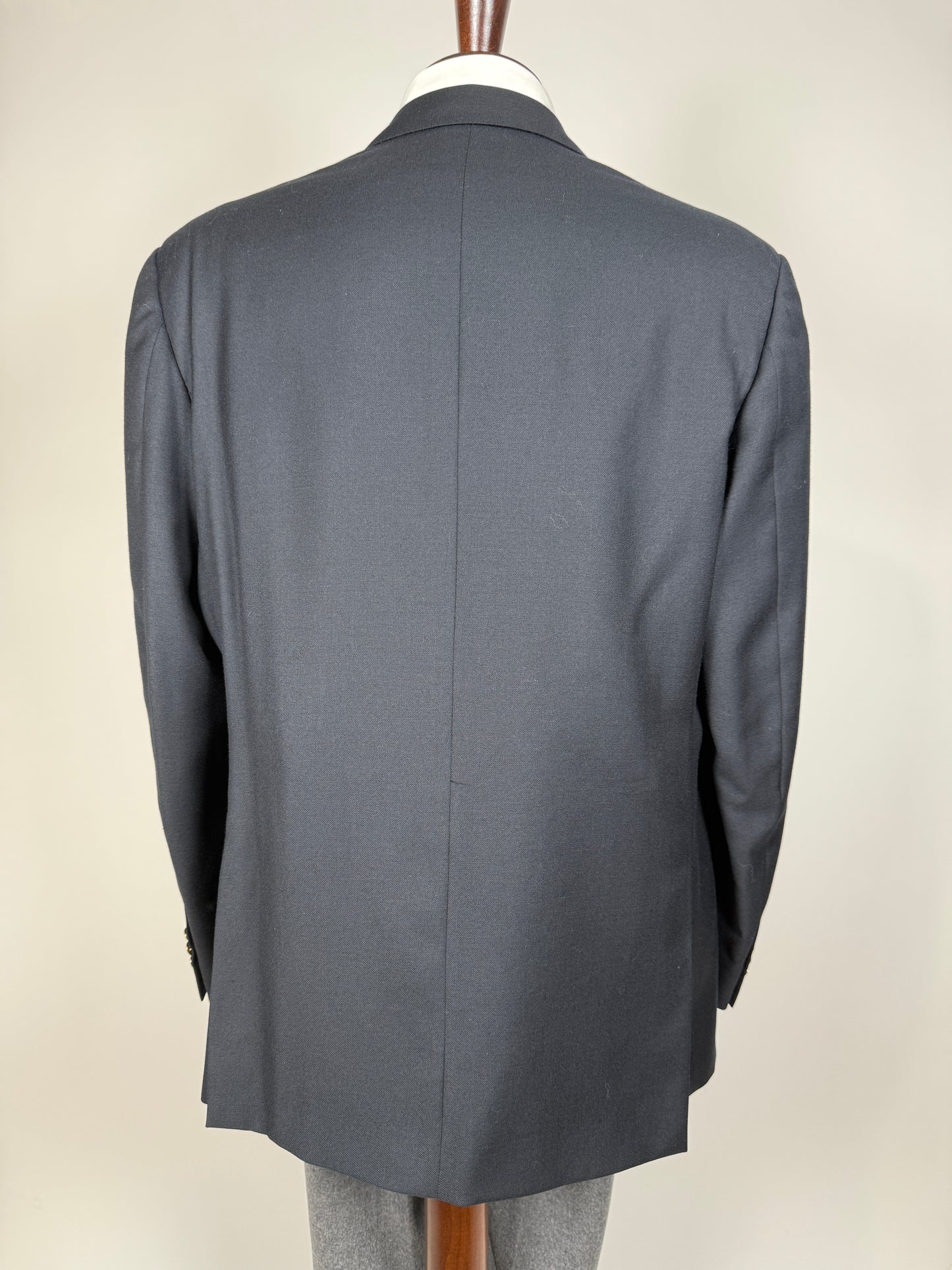 Blazer navy anni ‘80 in flanella - tg. 54