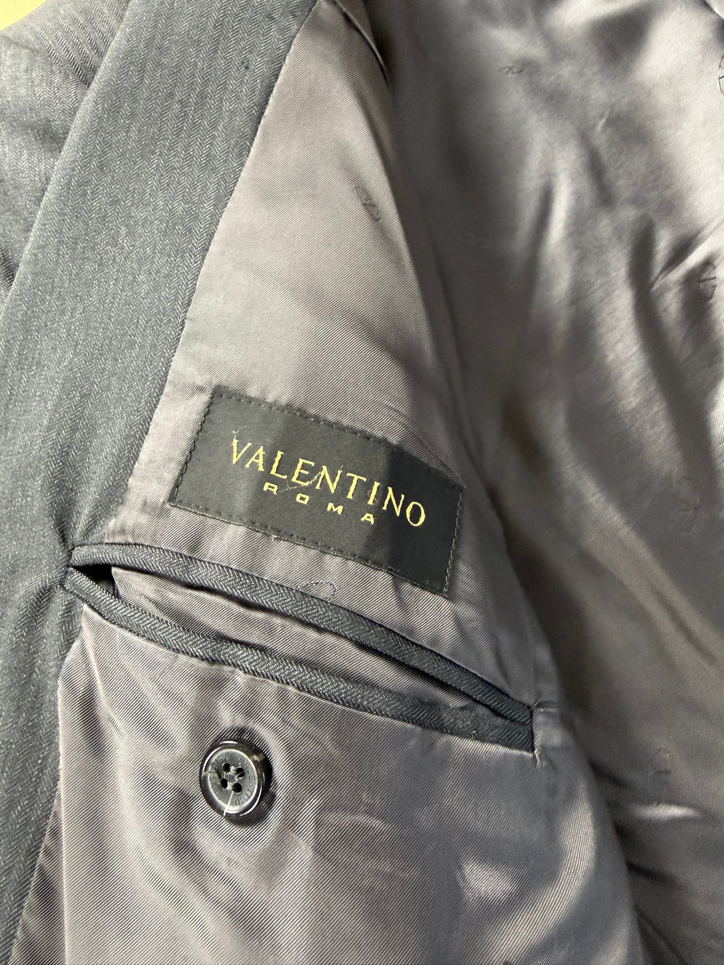 Giacca Valentino lana pettinata grigio spigato - tg. 52