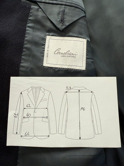 Giacca Corneliani in panno di lana blu - tg. 56