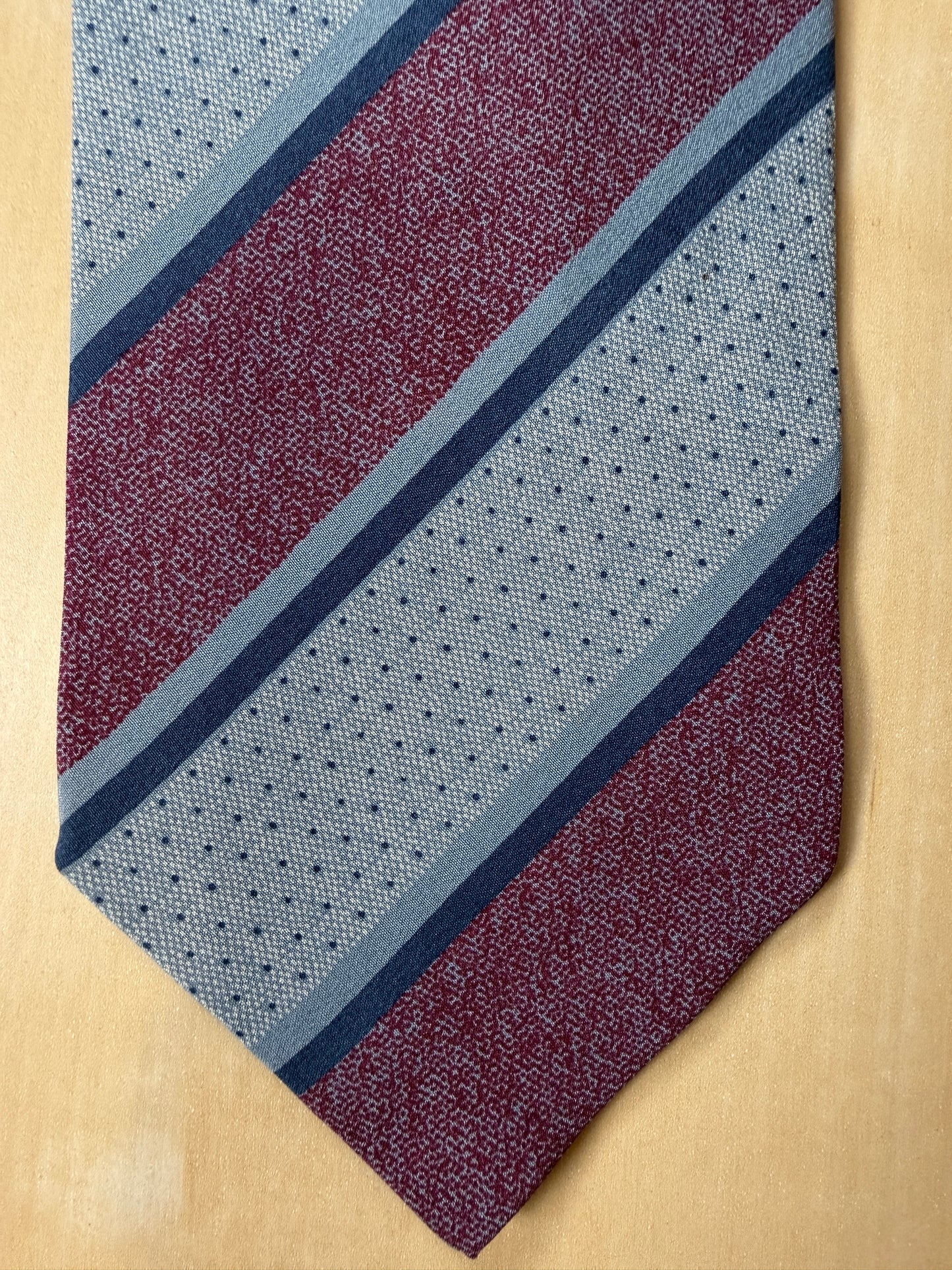 Cravatta Armani vintage regimental in crêpe