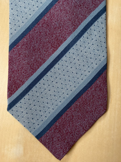 Cravatta Armani vintage regimental in crêpe