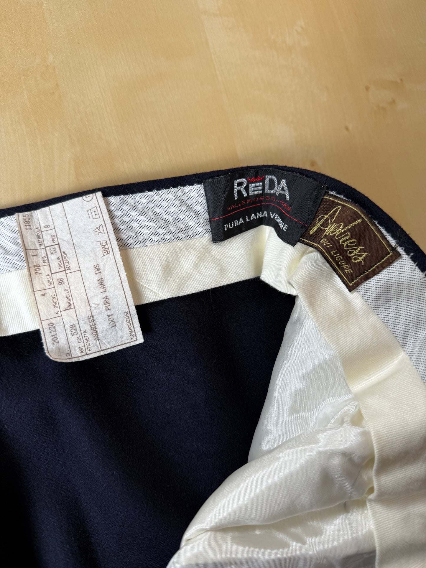 Pantaloni in flanella blu - tg. 50