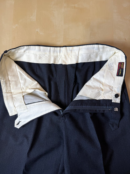 Completo su misura De Paz anni ‘70/‘80 antracite spigato - tg. 46/48