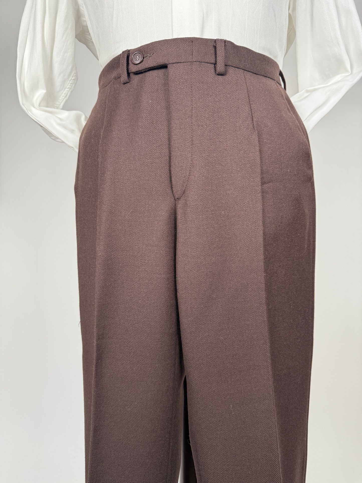 Completo anni ‘70 cavalry twill marrone - tg. 44/46