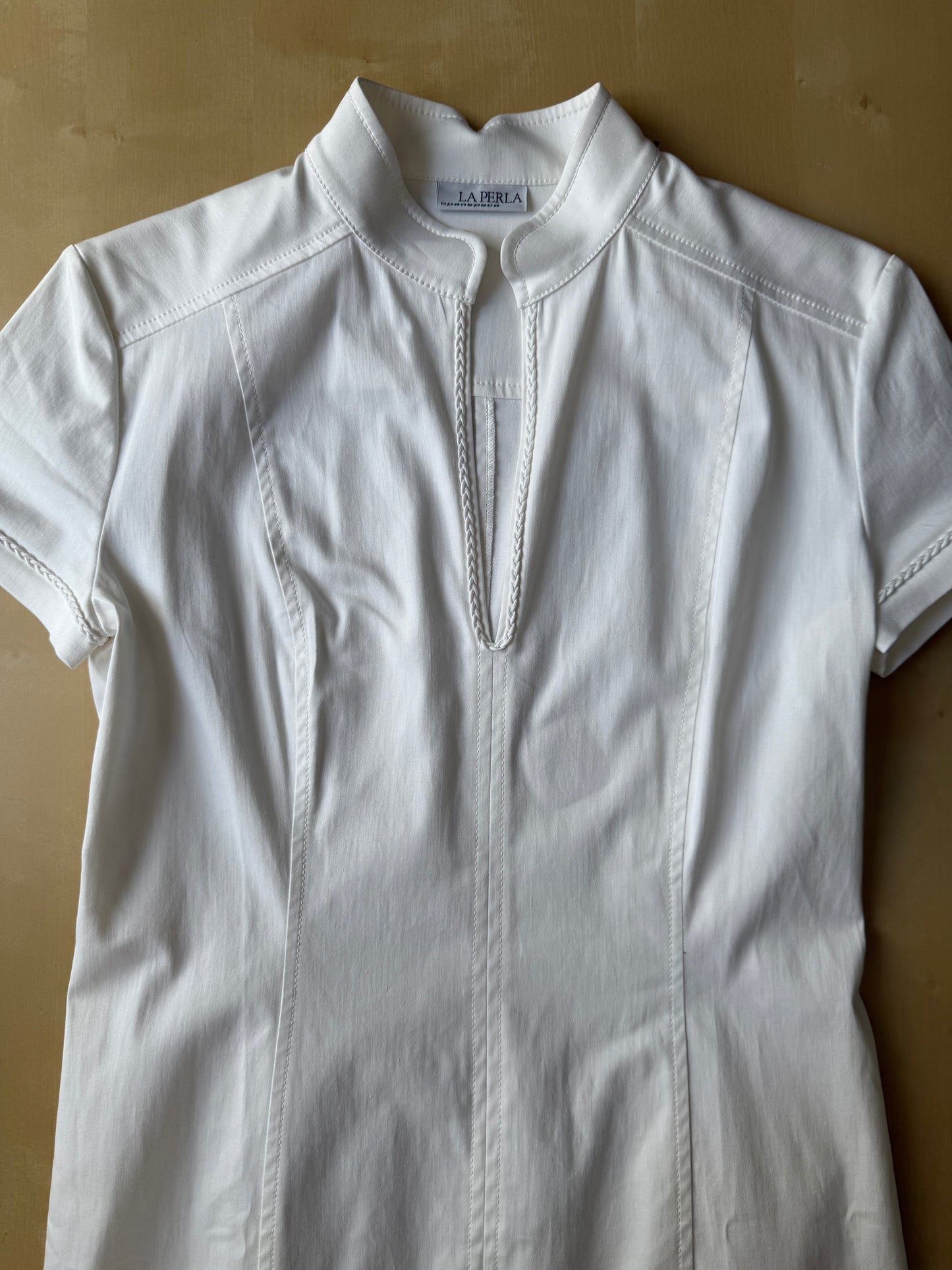 Abito La Perla Openspace bianco in cotone - S/M