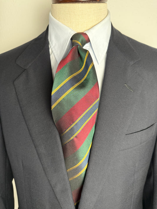 Cravatta regimental in raso