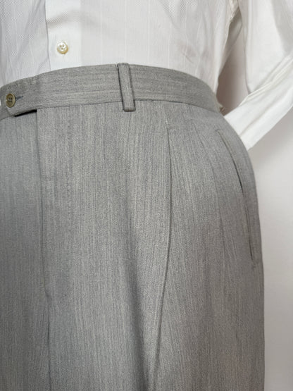 Panciotto damascato con pantalone abbinato in seta e lino - tg. 54